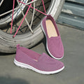 Women's plus size casual canvas shoes with mesh lining in multiple colour options