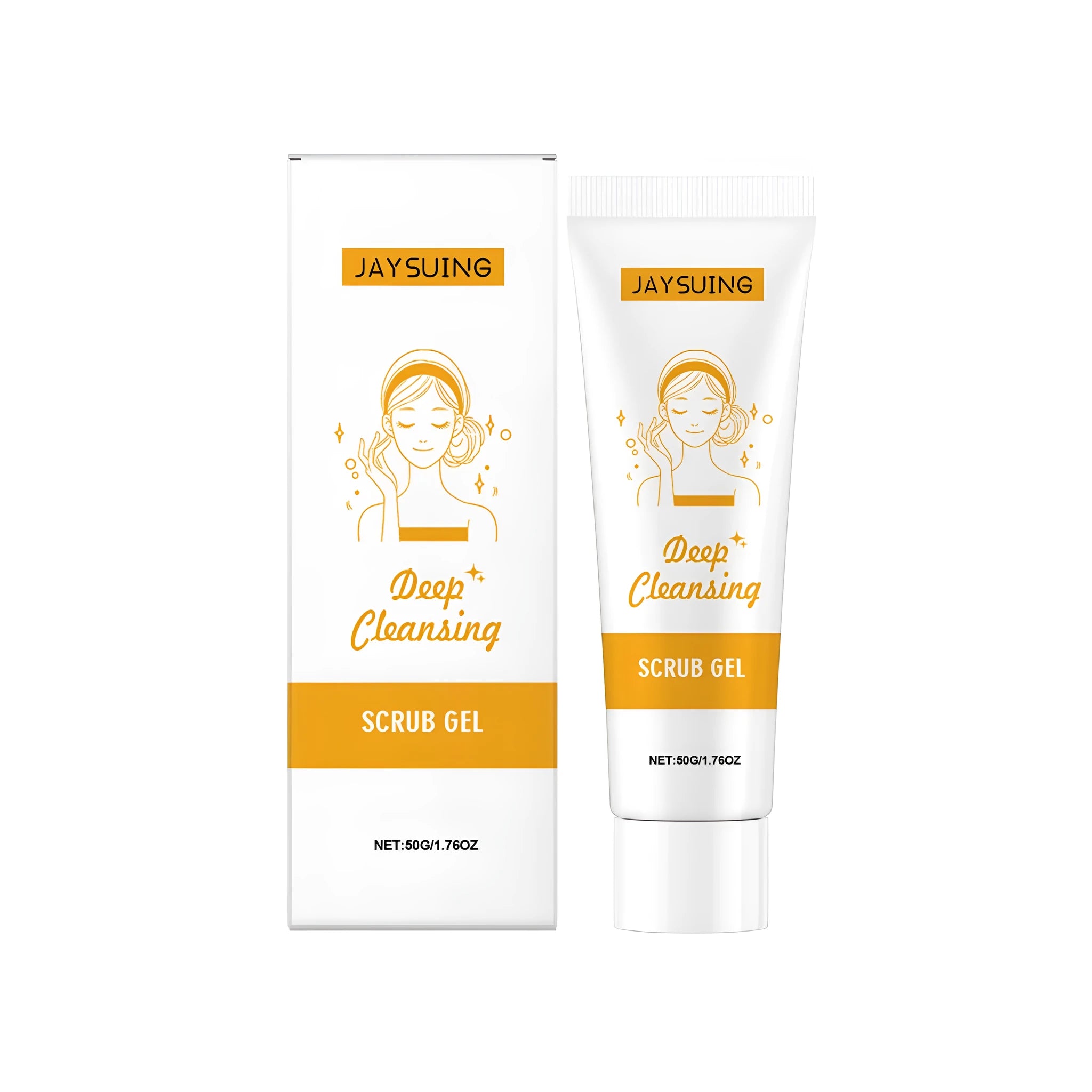 50g tube of Deep Cleansing Scrub Gel with Centella asiatica and aloe vera extract