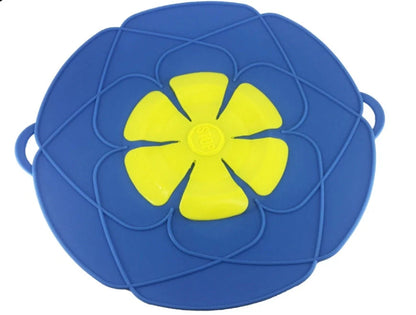 Anti-splash silicone lid for pots in various colors, preventing oil and soup overflows