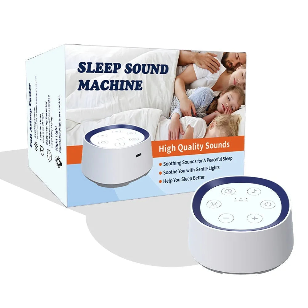 White rechargeable baby night light with crying induction and music function