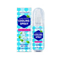 50ml portable cooling spray bottle for summer outdoor use with mint extract.