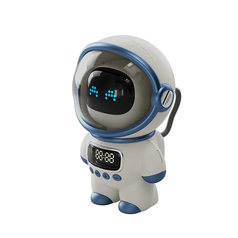 Bluetooth Intelligent AI Interactive Audio Clock in Pink with 6W speaker and 40mm neodymium driver