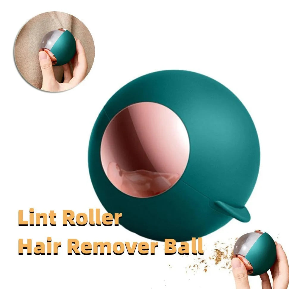 Green gold reusable gel lint roller for pet hair removal on clothing