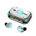 Touch Digital Display True Wireless Bluetooth headset in M43 E-sports silver with battery power screen