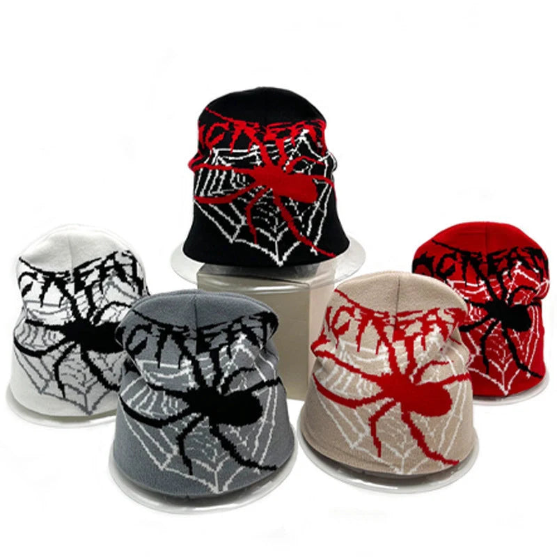 Y2g Knitting Round Machine Cap Jacquard Spider Series No Brim in various colours