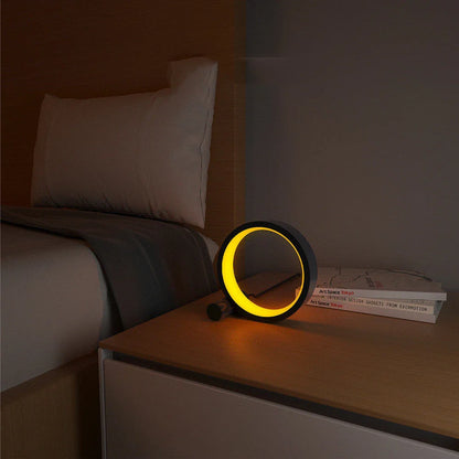 Customizable smart LED ambiance light with music-synchronized lighting, app control, and adjustable color and brightness settings