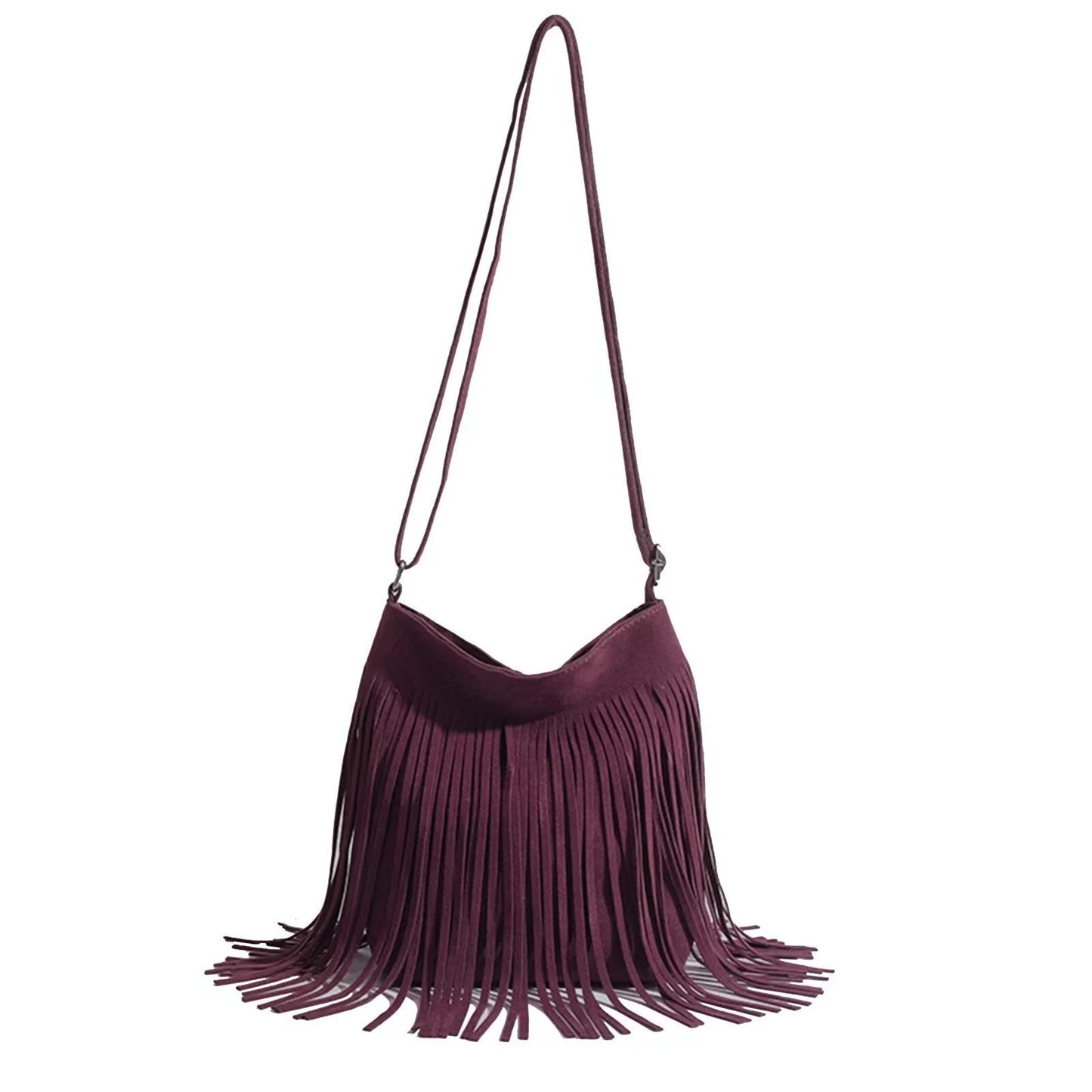 Artistic Tassel Shoulder Bag in various colours showcasing literary style and tassel detail