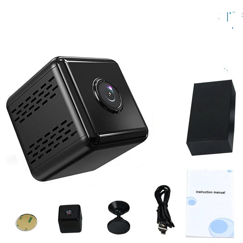 1080p black wifi surveillance camera with plastic body for outdoor sports security monitoring