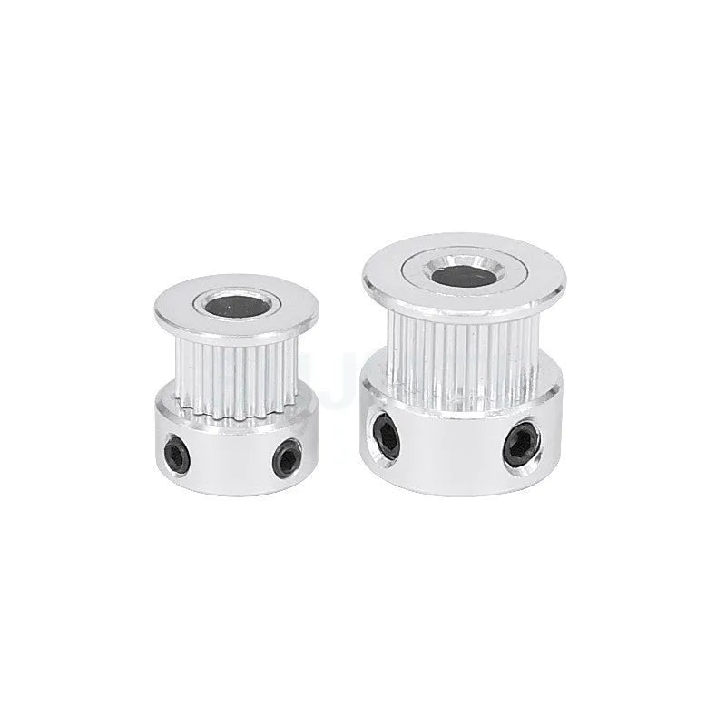 White stainless steel 2GT timing belt gear for 3D printer extrusion