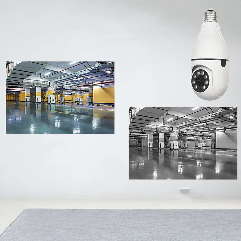Rui Chuan Technology Minions wireless HD security camera in yellow minion design on a white background.