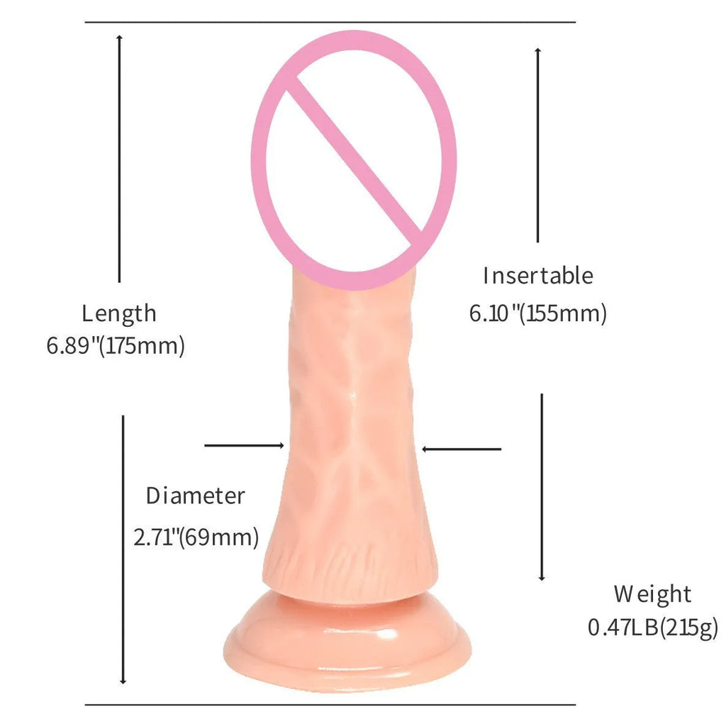 Bullet simulation butt plug for women skin colour PVC anal toy 17.5cm length 3.5cm width