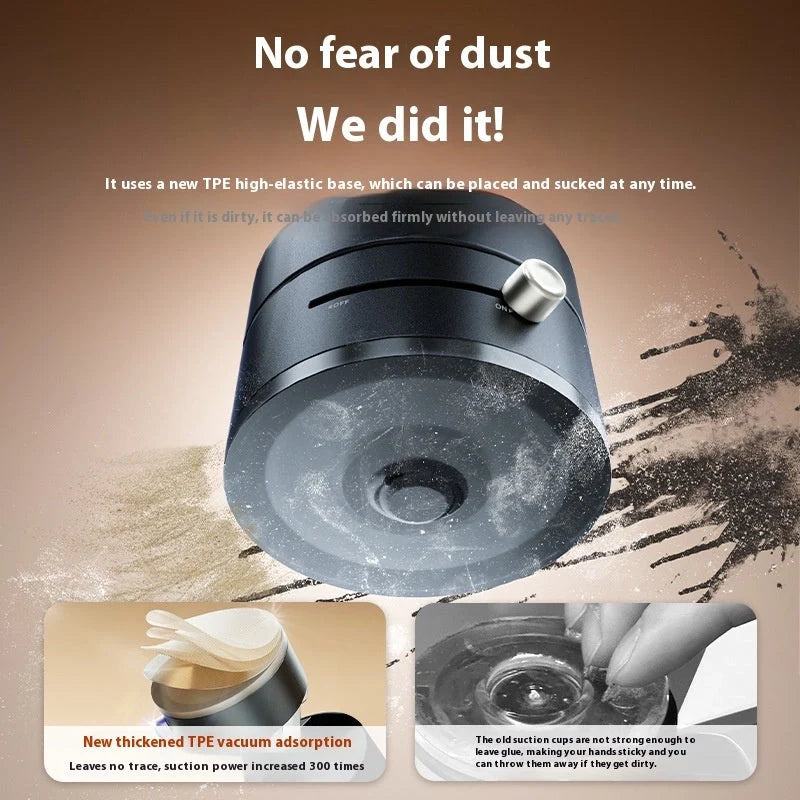 Foldable magnetic vacuum car phone holder in various colours