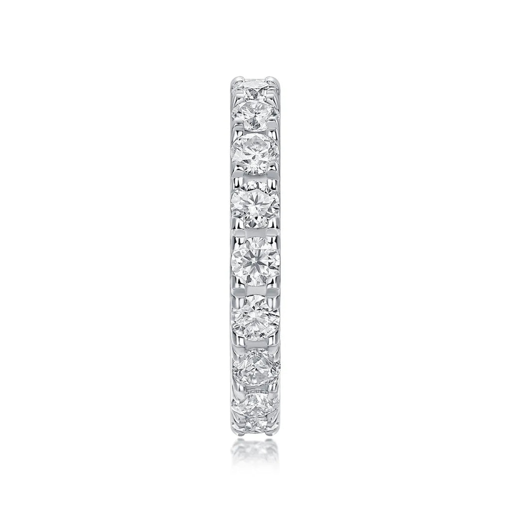 Van Gogh Starry Sky wedding ring set with 0.1-carat moissanite in S925 silver platinum plated, gift box