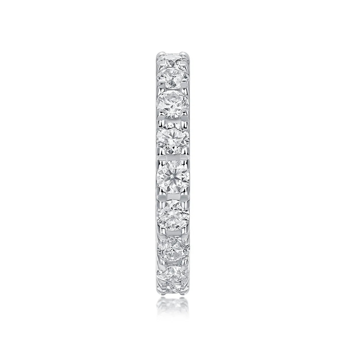 Van Gogh Starry Sky wedding ring set with 0.1-carat moissanite in S925 silver platinum plated, gift box