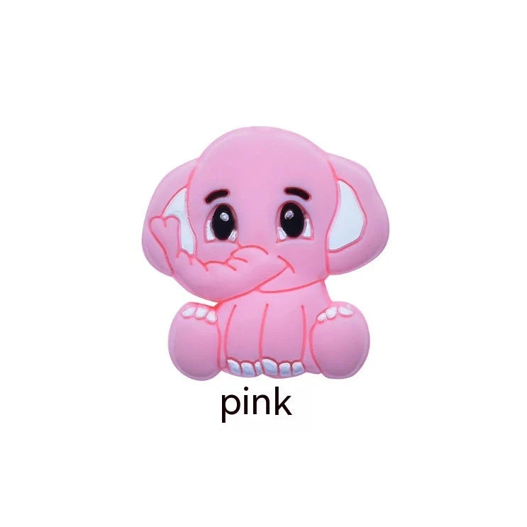 50pcs baby silicone dental gel beads for DIY pacifier chains and teething relief