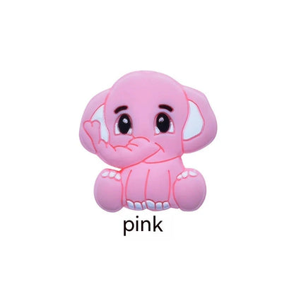 50pcs baby silicone dental gel beads for DIY pacifier chains and teething relief