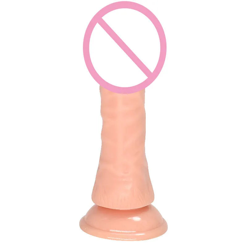 Bullet simulation butt plug for women skin colour PVC anal toy 17.5cm length 3.5cm width