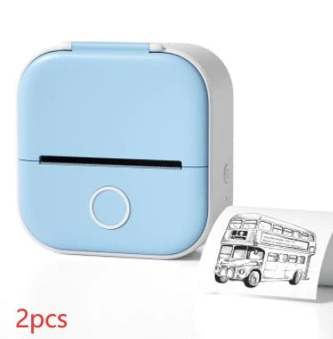 Portable Mini Thermal Label Printer with Bluetooth connectivity in various colours