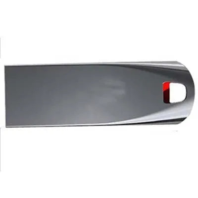 Black plastic USB flash drive with rotating protective cap showing waterproof and shockproof features