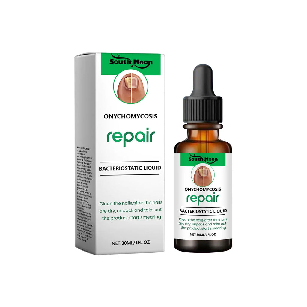 30ml bottle of nail care nursing solution with applicator for gentle daily cleaning