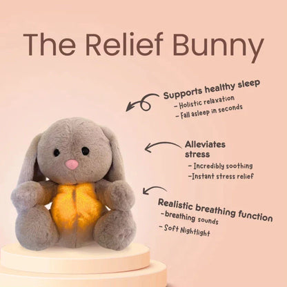 Comforting Breathing Bunny Plush - Soothing Sensory Toy for Newborns and Infants