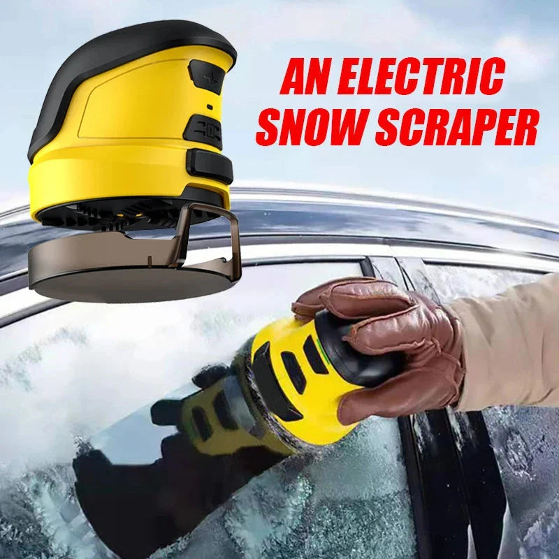 Cordless electric ice scraper with rechargeable battery for effortless windshield deicing during winter