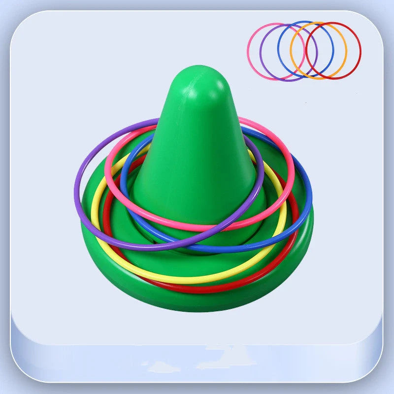Children's balance training toy with bright colours and tactile dots for sensory integration