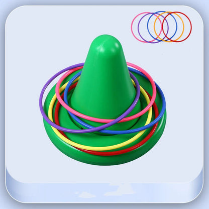 Children's balance training toy with bright colours and tactile dots for sensory integration