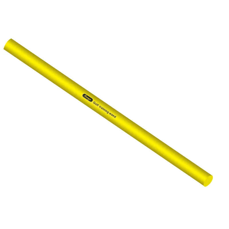Golf swing practice stick made of high density foam in yellow, blue and red options