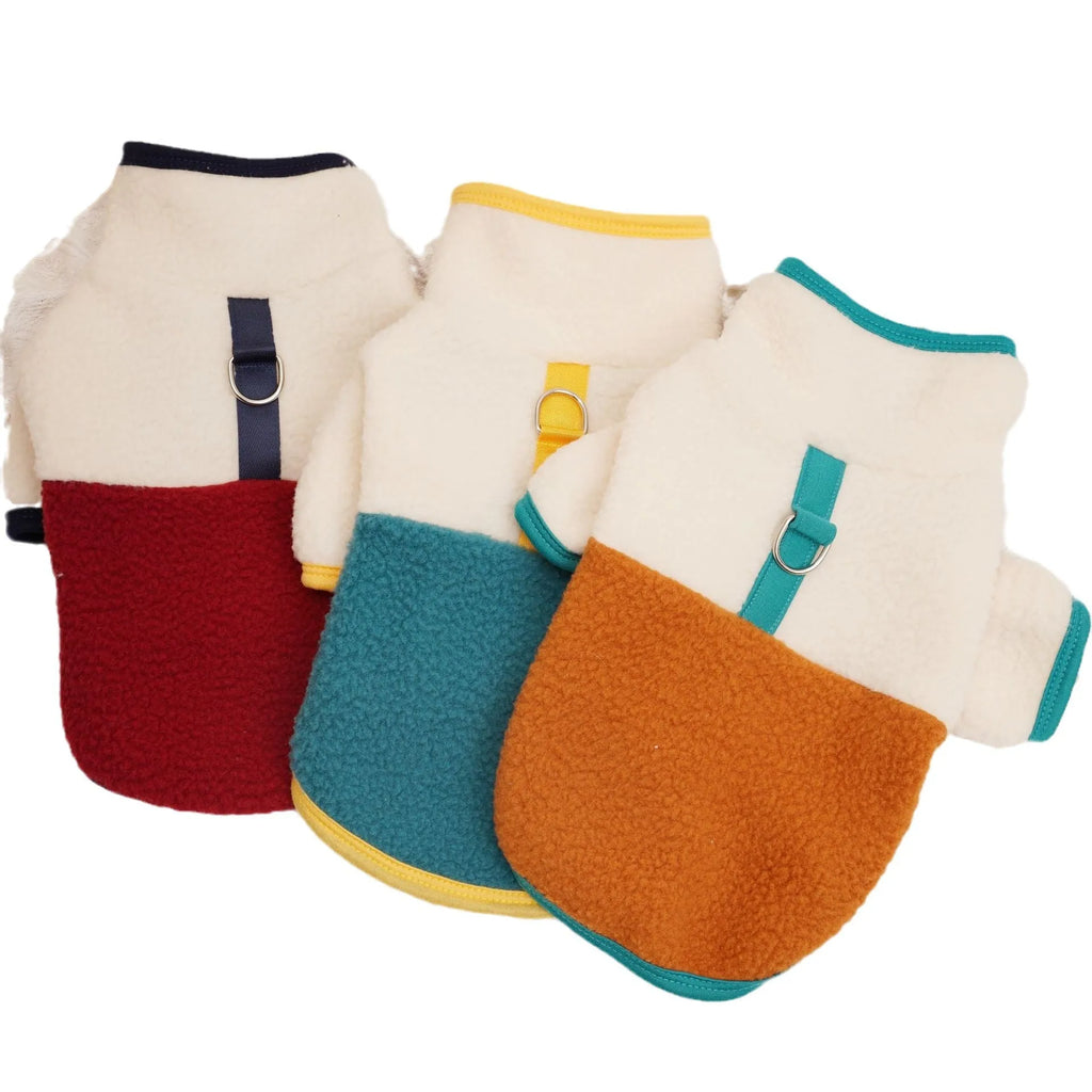 Lambswool pet fleece sweatshirt in caramel colour showing casual design for autumn and winter wear