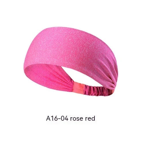Quick-drying antiperspirant yoga hair band for women in various colours