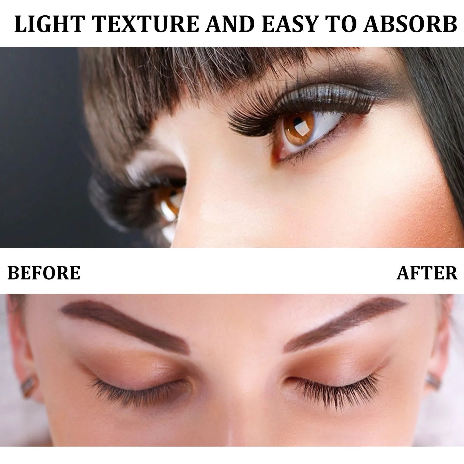 3ml natural black eyelash growth serum in dropper bottle for eyelash enhancement