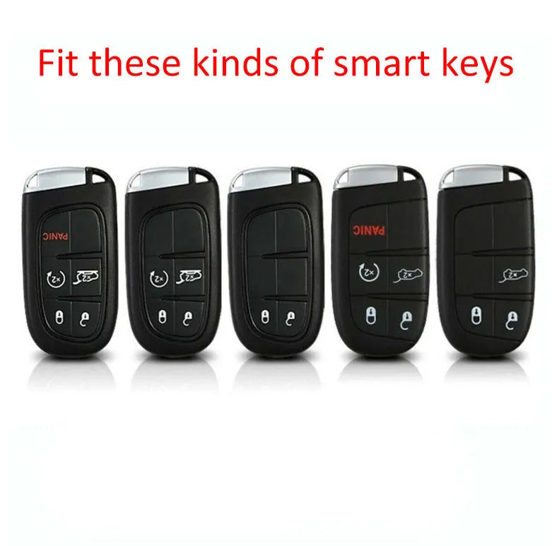 Silicone protective case for Dodge Chrysler Fiat car remote key with large head buckle option