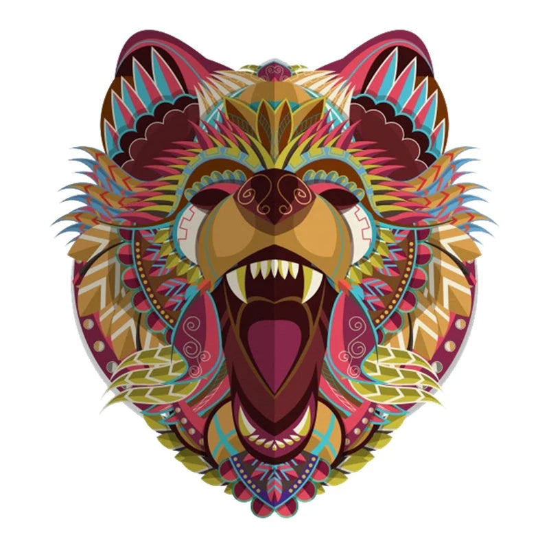 Colourful animal-shaped wooden jigsaw puzzles for children, educational and fun