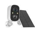 Household 4G wireless monitoring camera with plastic housing and solar panel option for outdoor use
