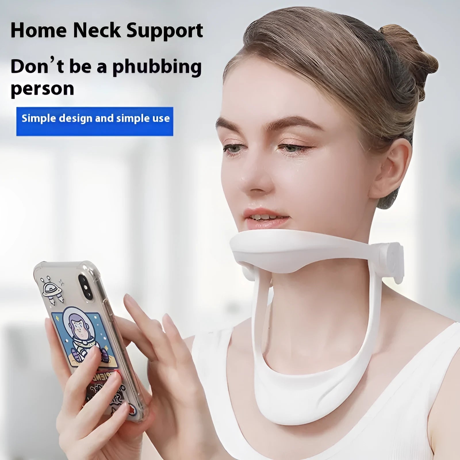 PP plastic neck brace posture corrector for cervical spine support, shown in a selection of colours.