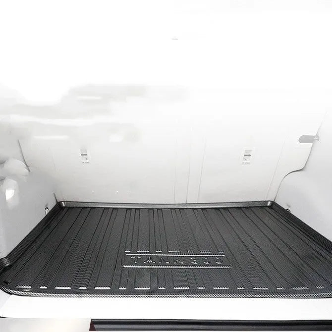 Black carbon fibre pattern TPE car boot liner protector for vehicle trunk floor protection