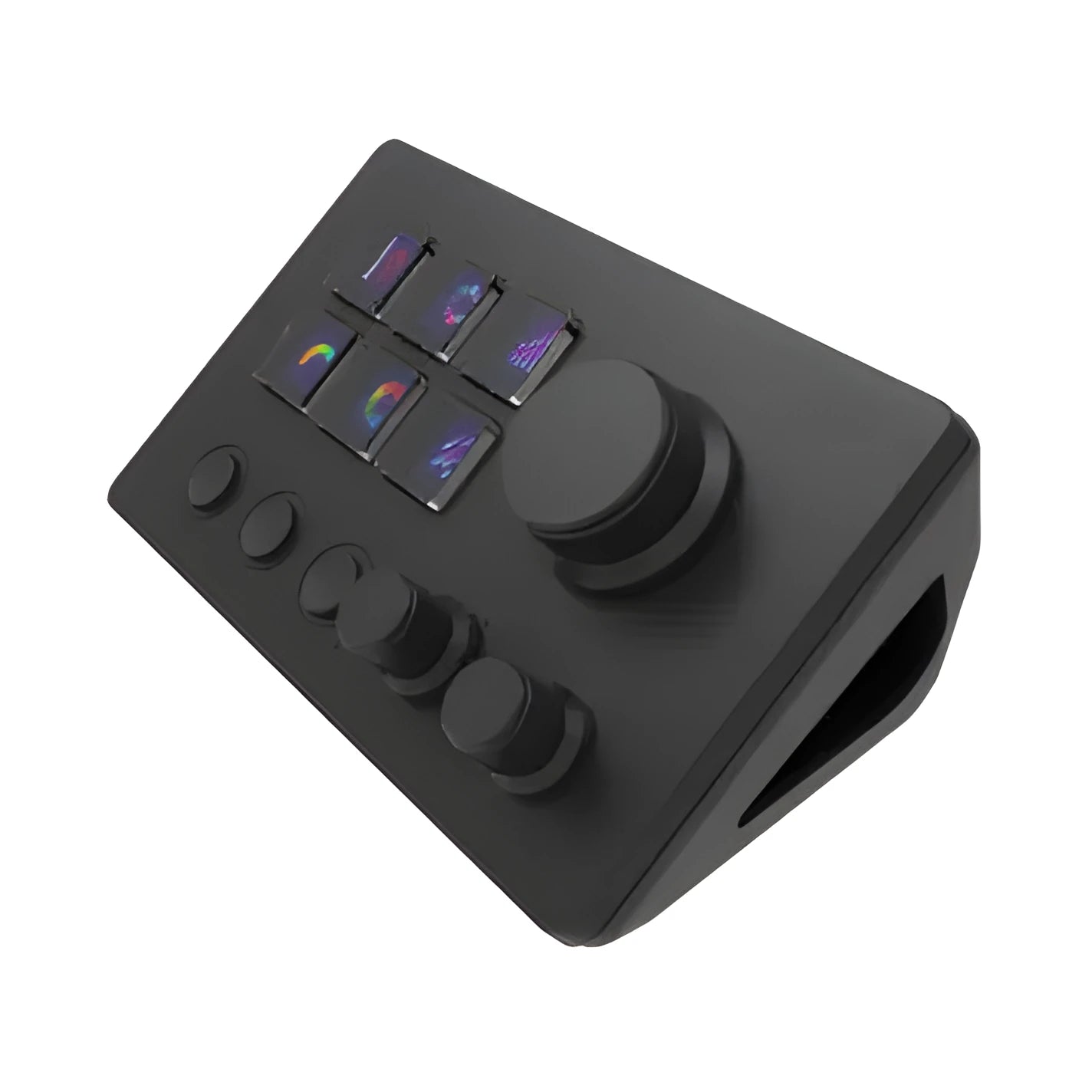 Visual Keyboard N3 black silicone keypad with long cable and mounting bracket