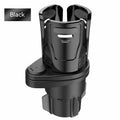 Car cup holder modification kit in ABS plastic with carbon fibre finish