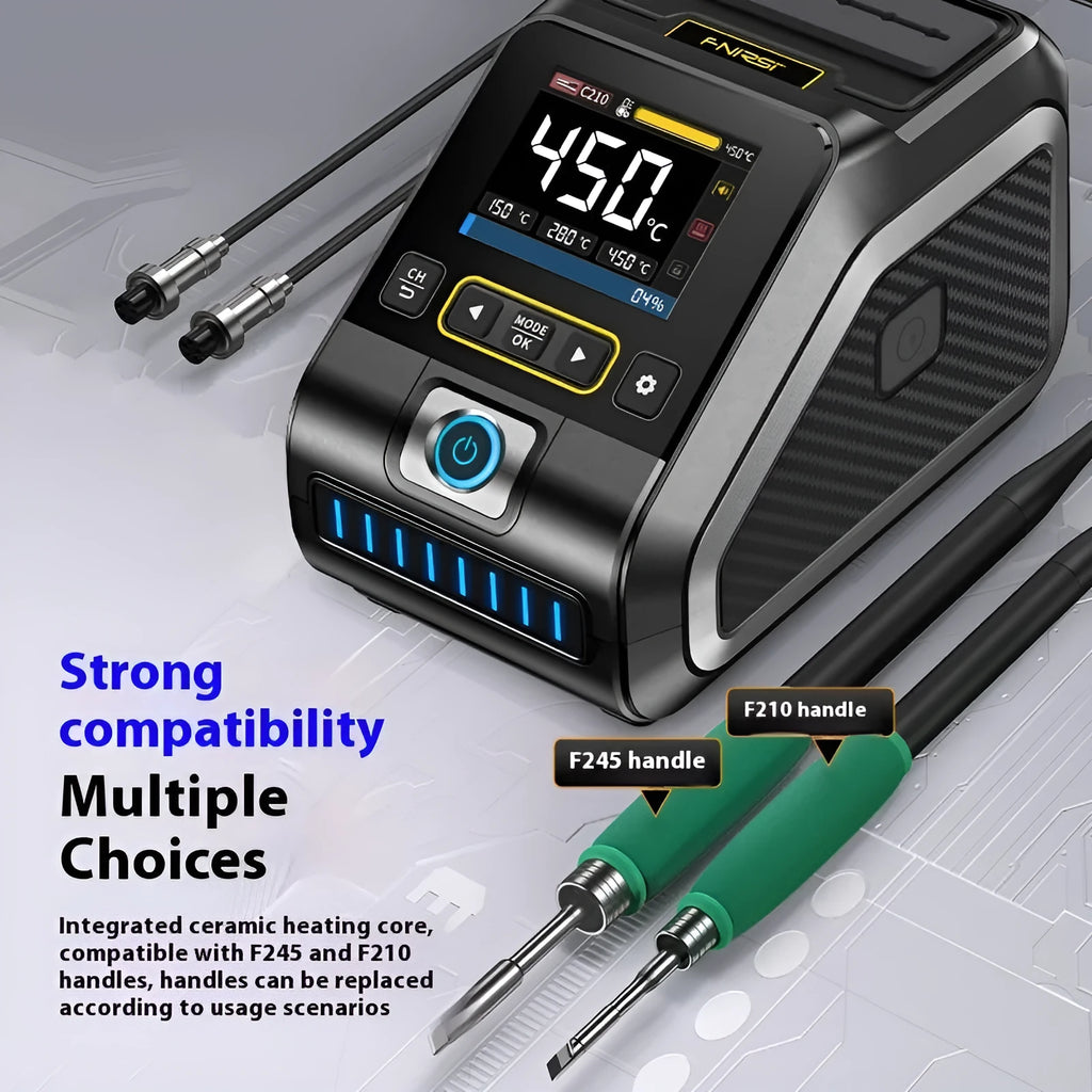 Intelligent constant temperature soldering station with plug-in heating core for maintenance welding