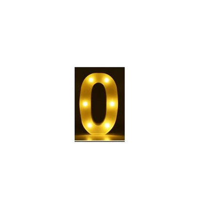 Luminous LED letter and number night light for weddings and parties