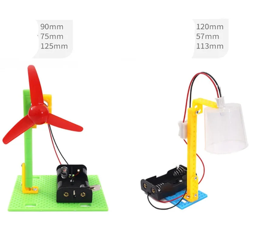DIY plastic assembling building blocks in 6-piece, 9-piece, or 12-piece sets for science experiment teaching
