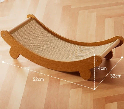 Durable sisal cat scratch board with integrated nest, perfect for protecting furniture and providing comfort for your cat