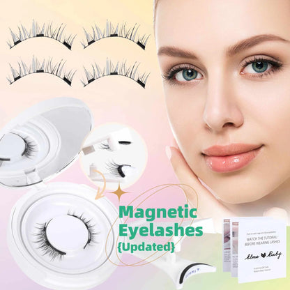 Magnetic suction false eyelashes in class Mink hair for a natural, effortless look