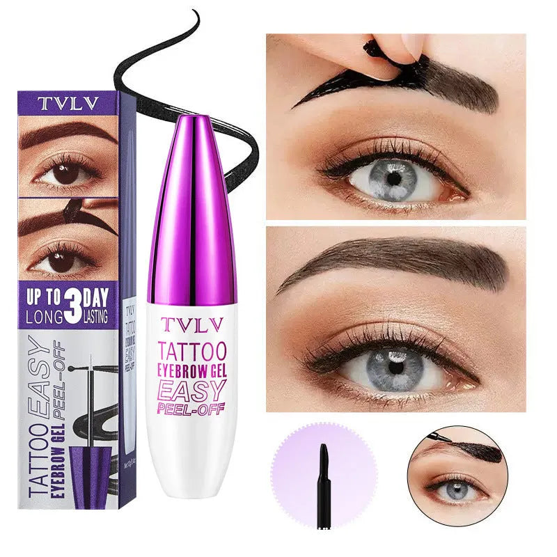 Waterproof sweatproof tear and pull eyebrow cream 12g in three shades 01 brown 02 light brown 03 black