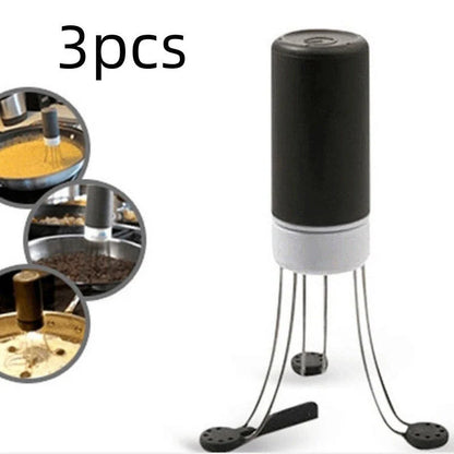Wireless 3-Speed Automatic Stirrer in black and white, compact kitchen gadget