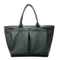 Lightweight sporty shoulder bag in PU material, shown in green colour