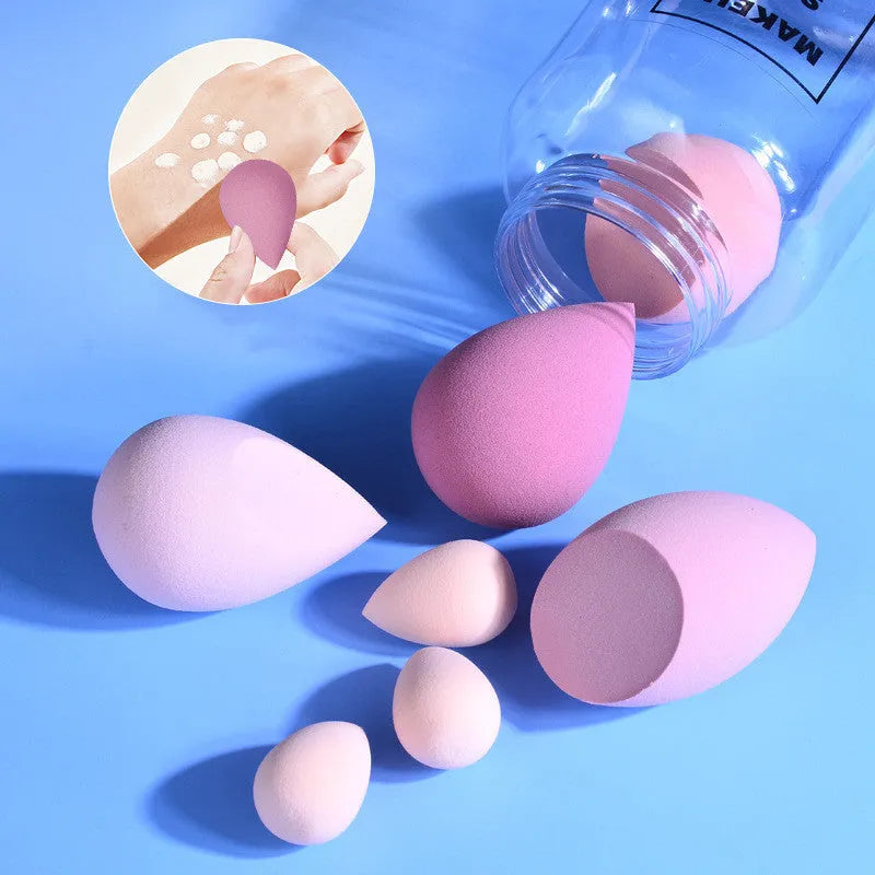 Drift Bottle Boxed Beauty Egg 7 cans powder free water soft hydrophilic non latex makeup sponge in four colours