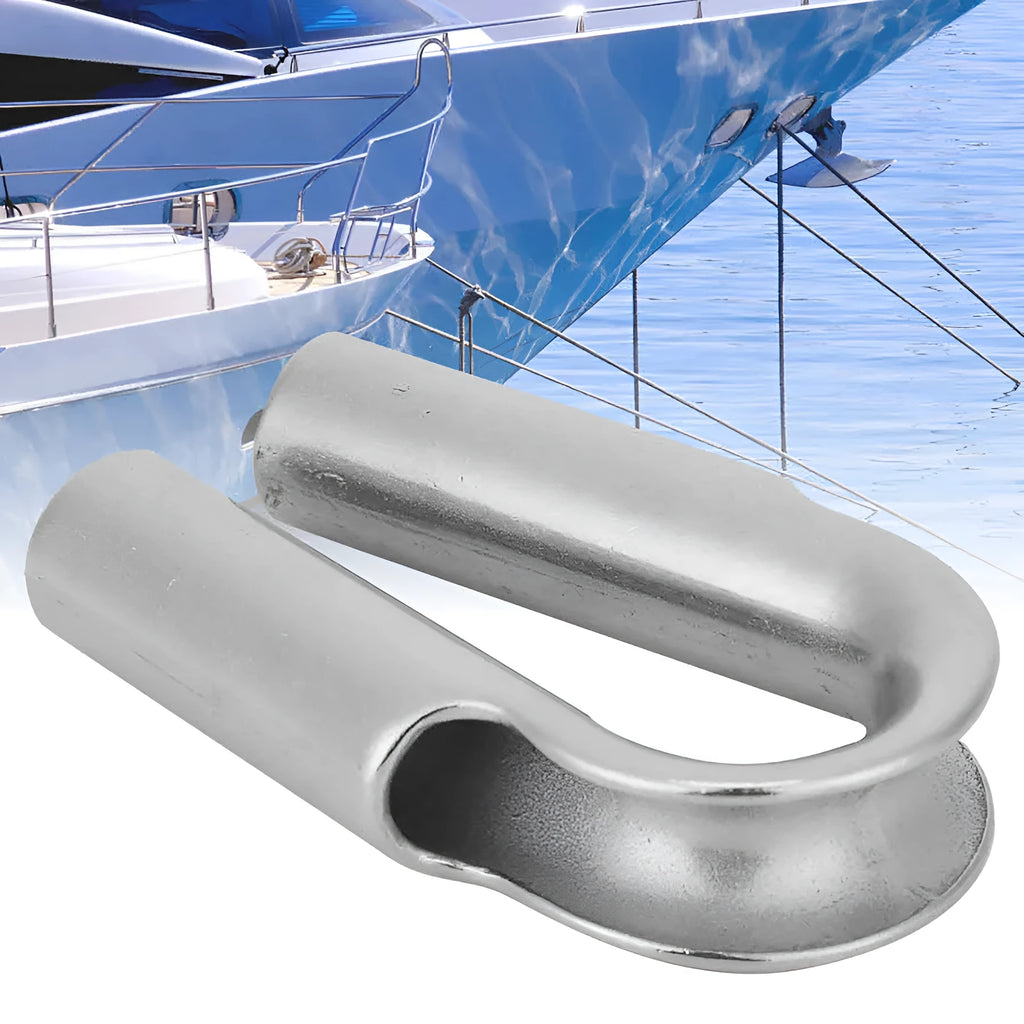 Stainless steel tubular chicken heart sleeve ring set in various sizes from M4 to M35.