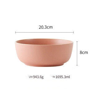 Matte ceramic plate set with sesame point glaze, microwave and dishwasher safe